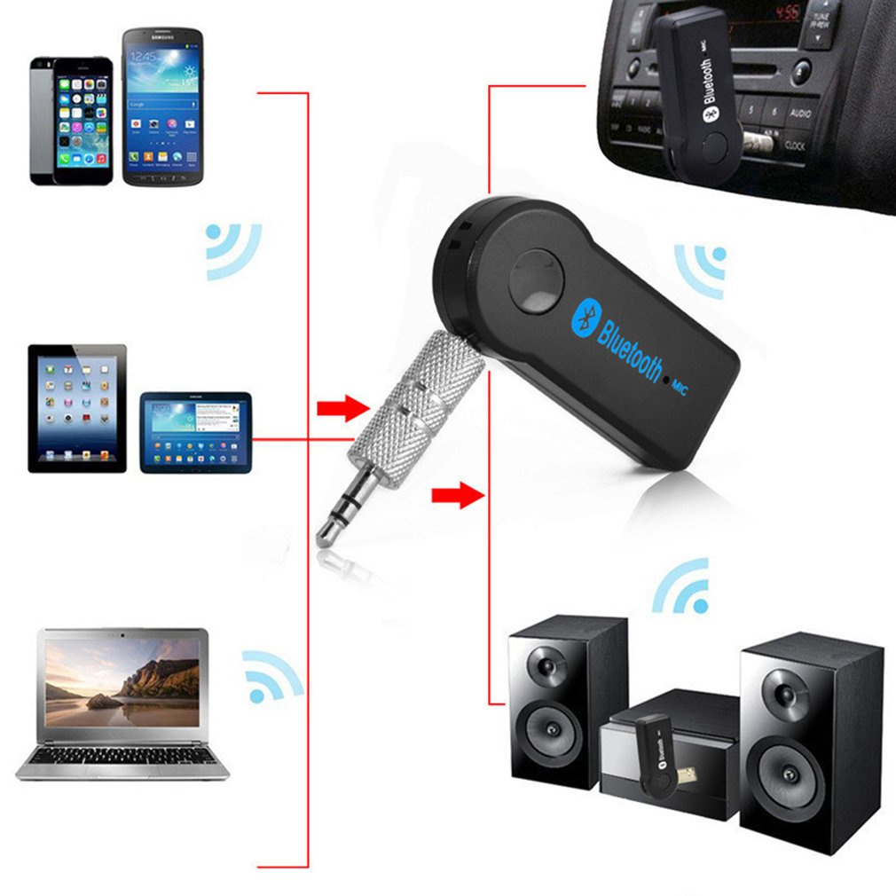 Thiết bị thu phát bluetooth không dây 3.0 2 trong 1 giắc 3.5mm rảnh tay nghe nhạc trong xe hơi