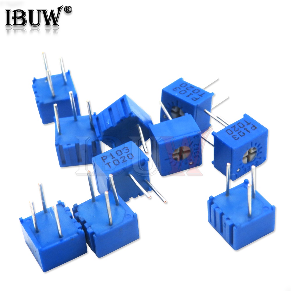 Bộ 10 Chiết Áp 3362P 101 201 501 102 202 502 103 3362 500R 1K 2K 5K 10K 20K 50K 100K Cao Cấp