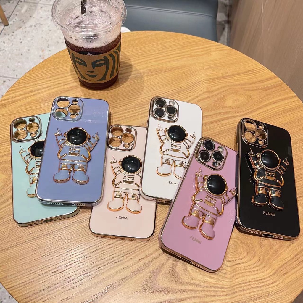 Ốp Điện Thoại Chống Sốc Hình Phi Hành Gia 3D Cho iPhone 6 6s plus 7 plus 8 plus x xs max xr 11 pro max 12 pro max 13 pro max