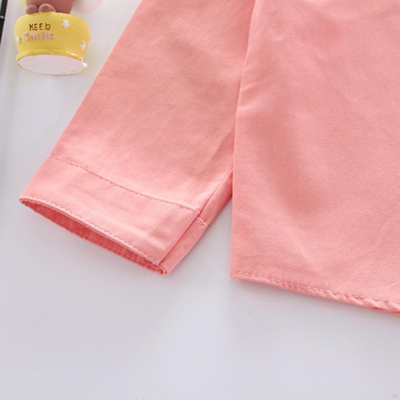 Áo Cotton Tay Dài Họa Tiết Hoạt Hình Đáng Yêu Cho Bé