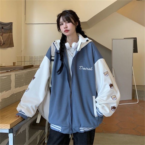 Áo khoác nỉ nữ có mũ HOODIE ZIP  3 màu - form to chất nỉ có khóa kéo đi học,đi chơi,đi làm