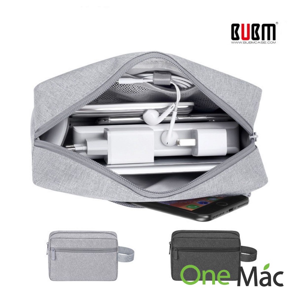 Túi đựng bảo vệ dây cáp sạc/tai nghe/ máy tính bảng BUBM tiện dụng có quai xách tiện dụng.