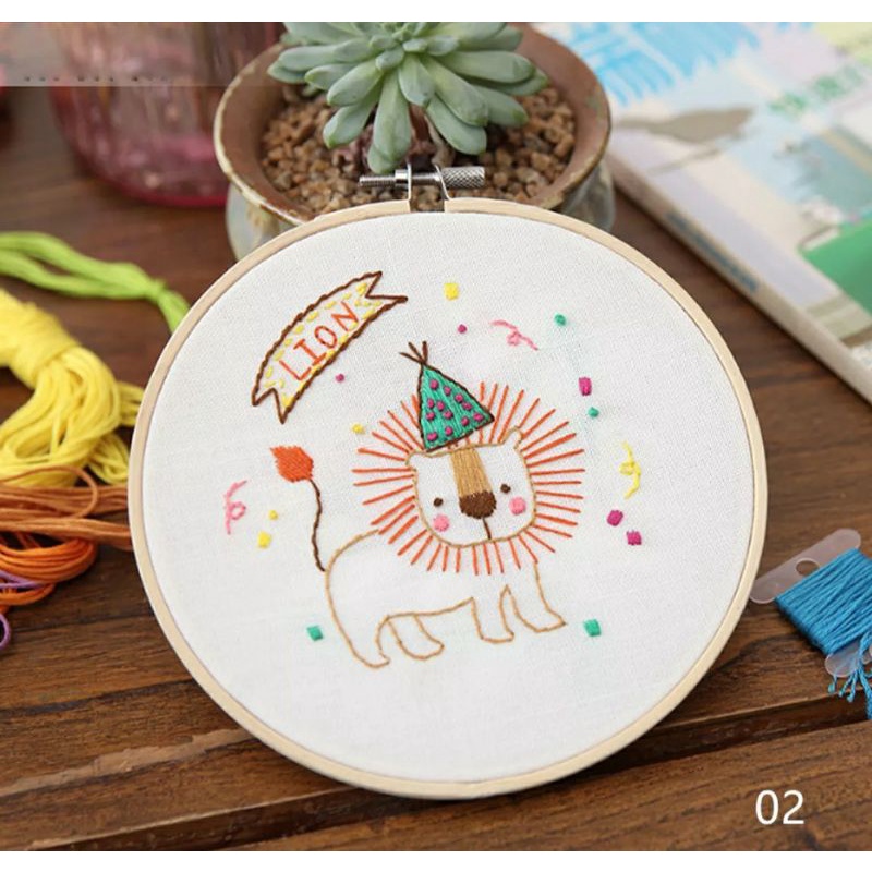 TẶNG KHUNG Set thêu DIY dành cho người mới bắt đầu