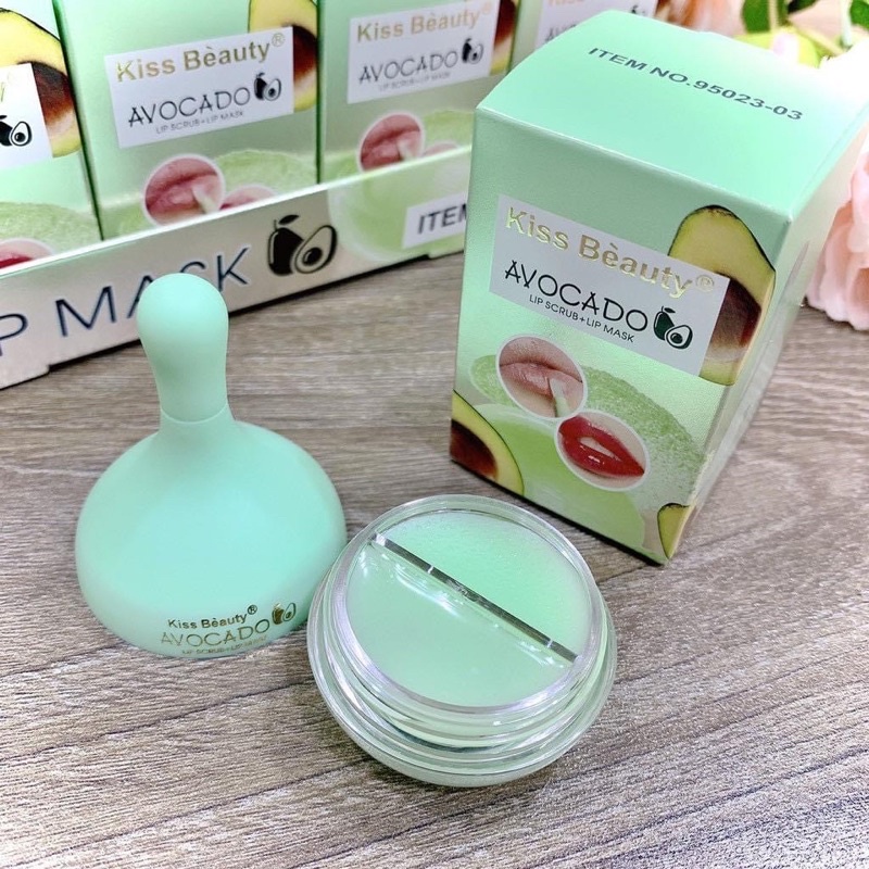 Tẩy Tế Bào Chết - Dưỡng Môi 2in1 Kiss Beauty Avocado Lip Scrub