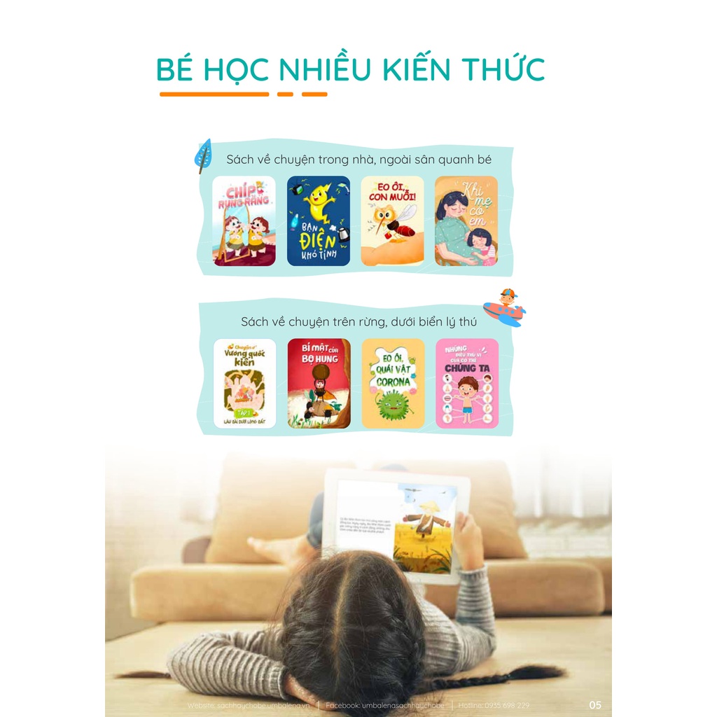 Toàn Quốc  Umbalena_Gói Anh Việt 1 tháng_Ứng dụng đọc sách dành cho trẻ em