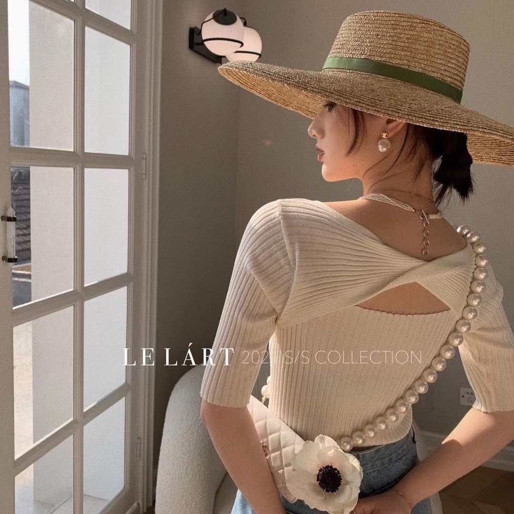 Áo Thun Dệt Kim Cổ Tròn Tay Ngắn Phong Cách Hàn Quốc Thời Trang Mùa Hè Hàng Mới Dành Cho Bạn Nữ 2021