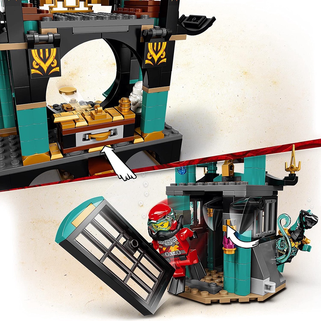 Đồ chơi lego Ninjago đền thờ dưới đại dương mã 71755 dành cho các bé 9+