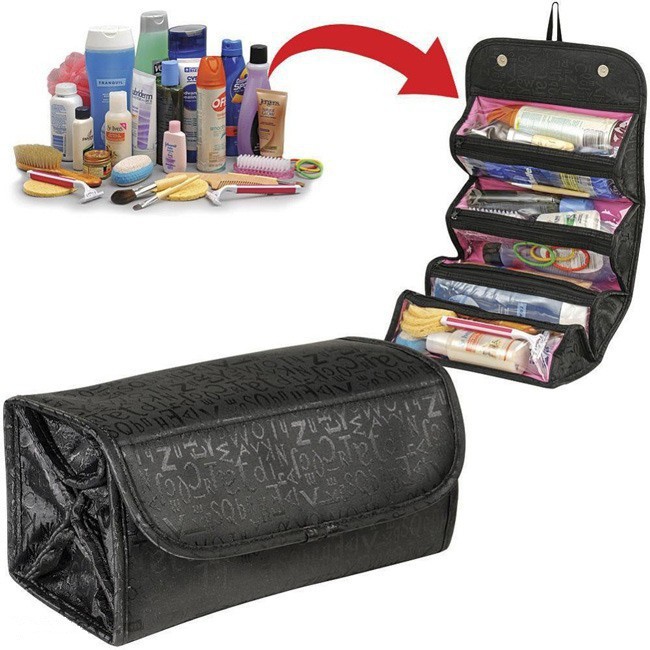 Túi đựng mỹ phẩm thu gọn Roll Go giúp các chị, em để đồ trang điểm và mang theo khi di du lịch dễ dàng PP50450 Vn