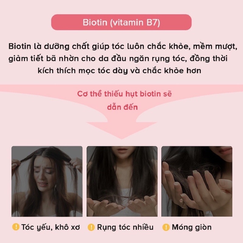 Viên uống DHC Sustained Release Biotin (Biotin DHC) 30 ngày - giúp da tóc móng khoẻ hơn