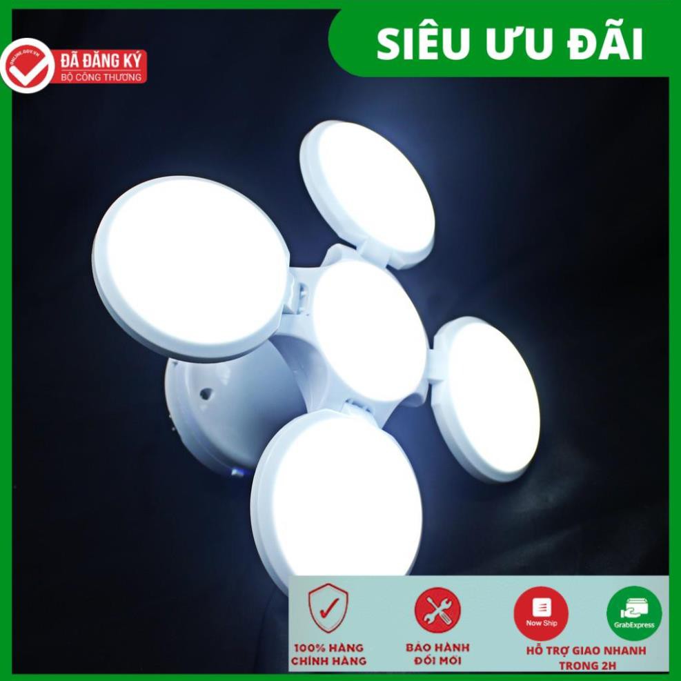 Bóng Đèn Led 4 Cánh 5 BÓNG Năng Lượng Mặt Trời, Đèn Siêu Sáng Tích Điện Ngoài Trời Đuôi BALL LIGHT, sạc tích điện .