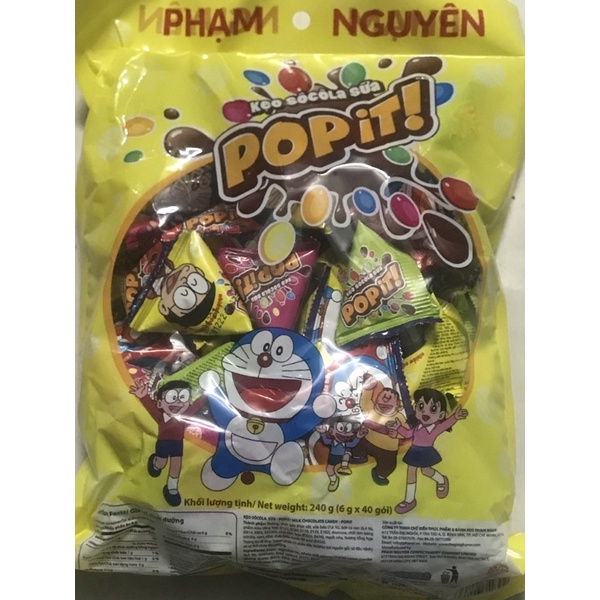 kẹo socola popit phạm nguyên 240g (40 gói nhỏ)