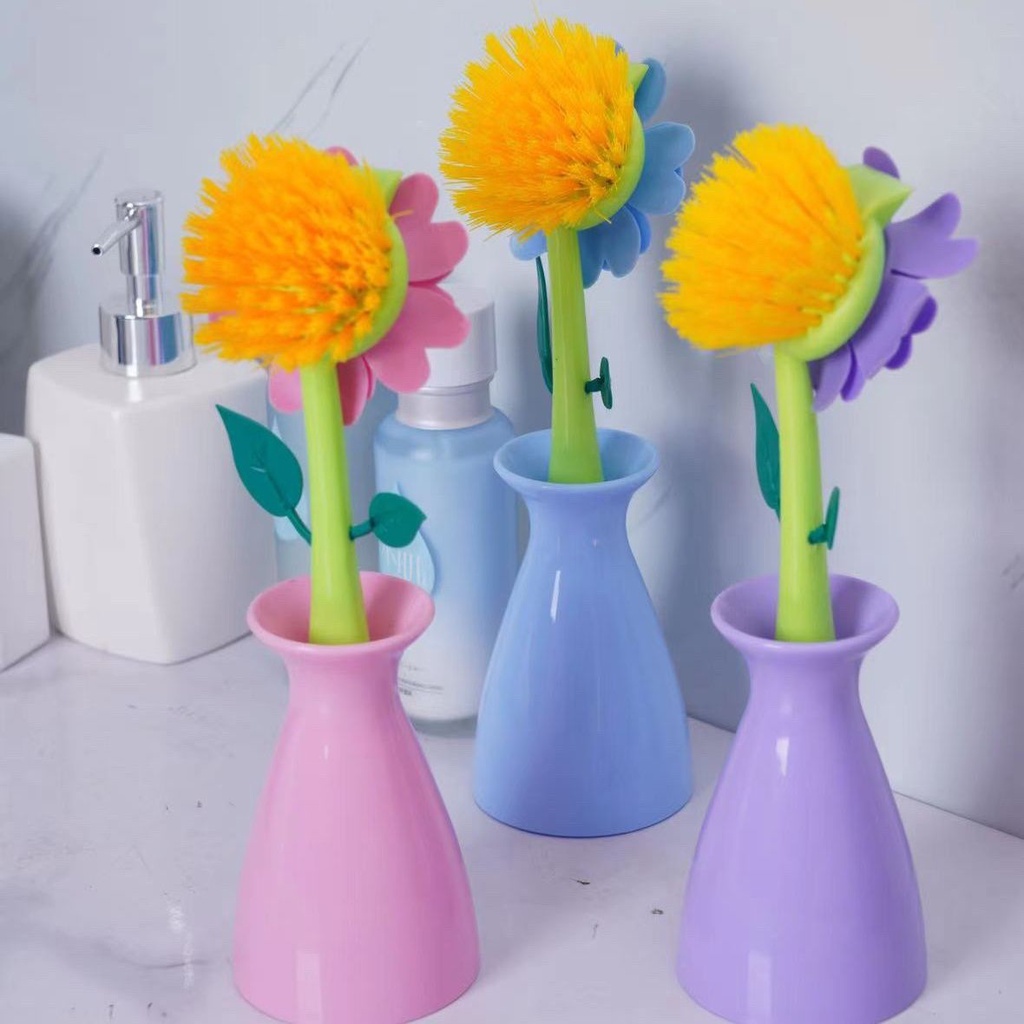 Bàn Chải Chà Nồi Có Tay Cầm Tiện Dụng Không Gây Đau