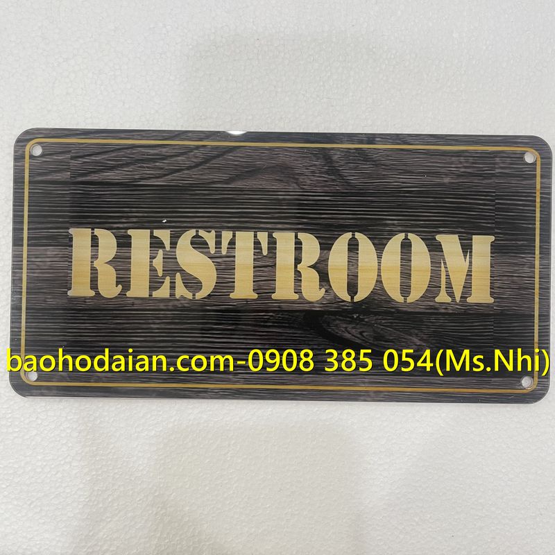Biển báo nhà vệ sinh nam nữ chất liệu mica in uv siêu bền, sang trọng KT12x22cm