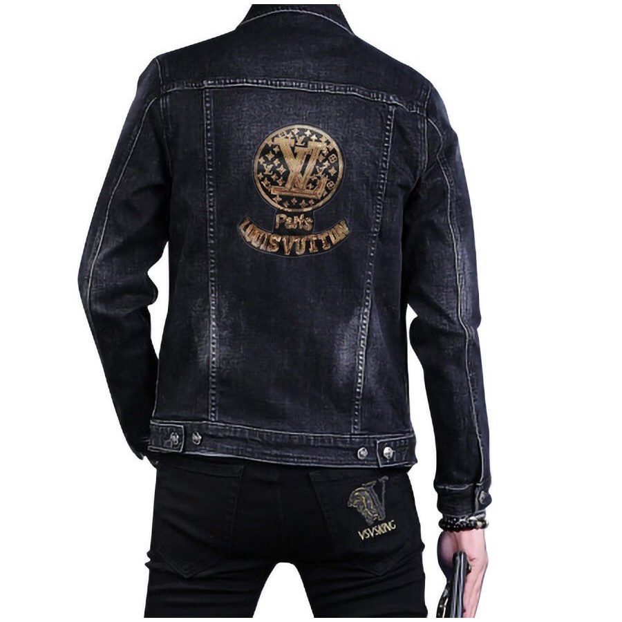 ÁO KHOÁC JEAN NAM NỮ UNISEX PHỐI BẠC CỰC CHẤT