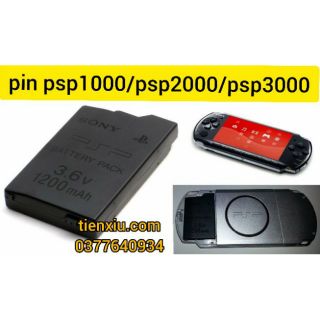 pin cao cấp cho sony PSP1000 psp 2k 3k và pin zin bóc máy psp 1000 2