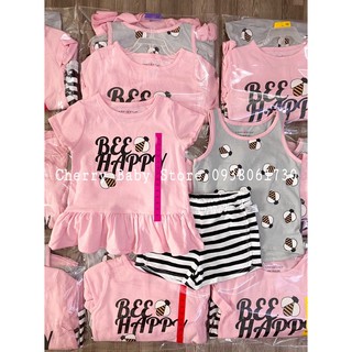 Set 2 áo + 1 quần bee hồng