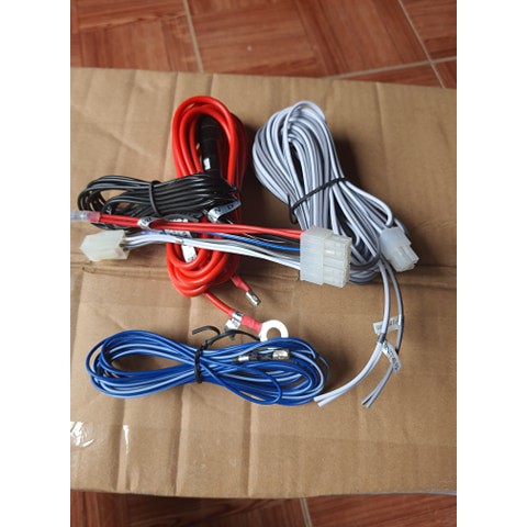 Bộ dây nguồn lắp loa sup gầm ghế ô tô