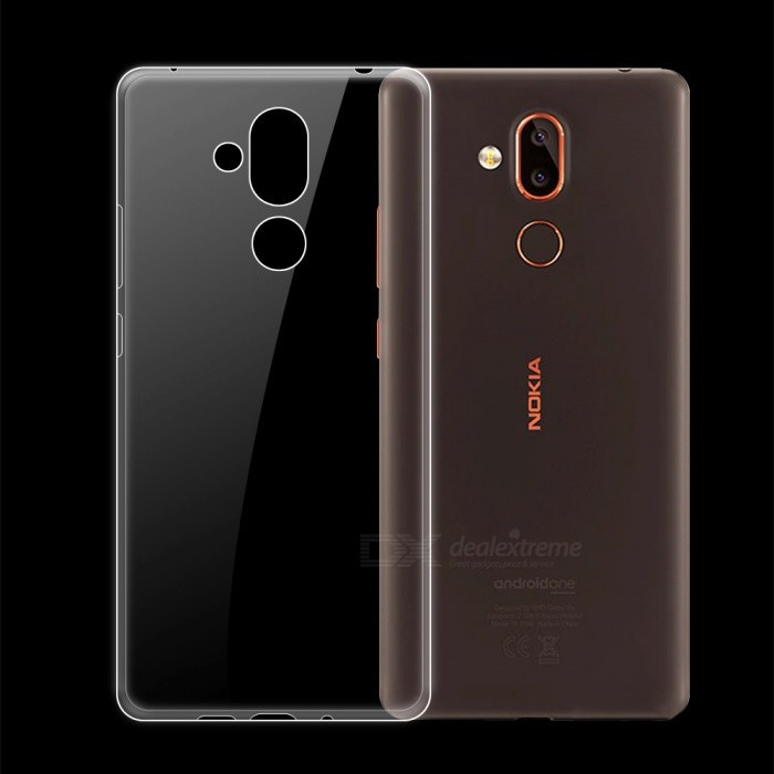 Ốp Silicon dẻo Nokia 8.1 / Nokia X7 trong suốt (Loại A+)