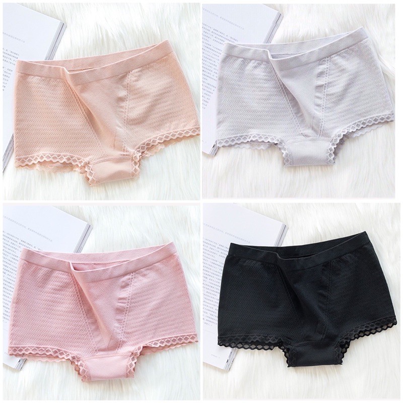 Quần lót nữ đùi cotton nâng mông kháng khuẩn cao cấp. Quần đùi mặc váy xuất nhật 100% cotton 4 chiều