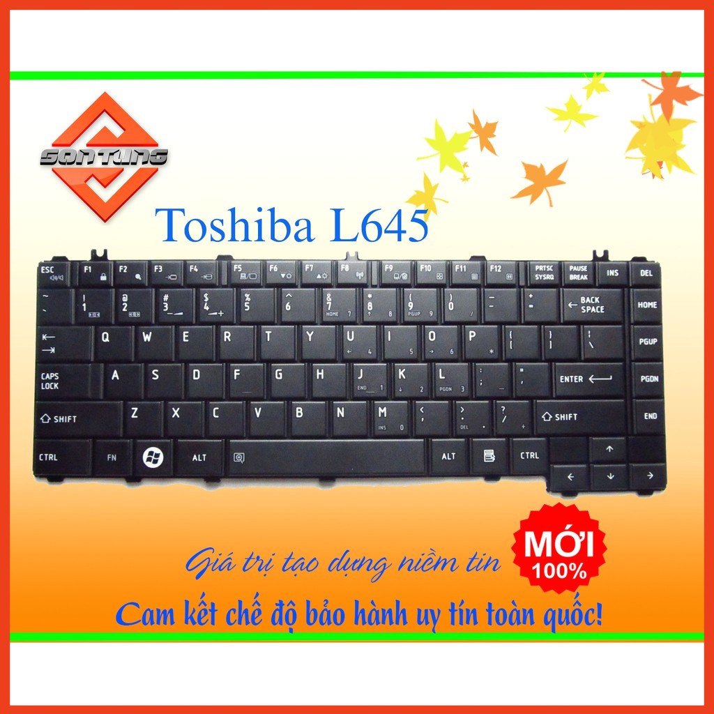 [NEW]Bàn Phím Laptop Toshiba Satellite L640 L645 C600 C640