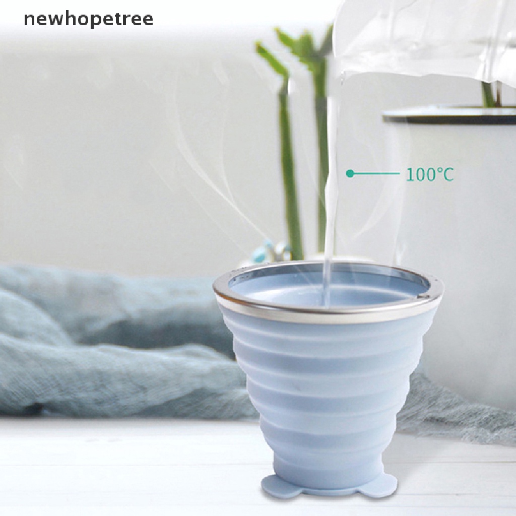 Cốc Uống Nước Bằng Silicone Có Thể Gấp Gọn Tiện Lợi