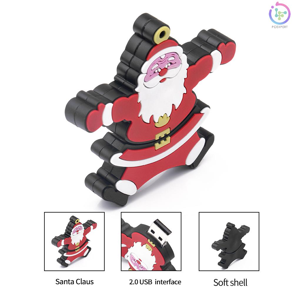 Creative Christmas Series U Disk Portable USB 2.0 High-speed Transmission U Disk Santa Claus U Disk 64GB