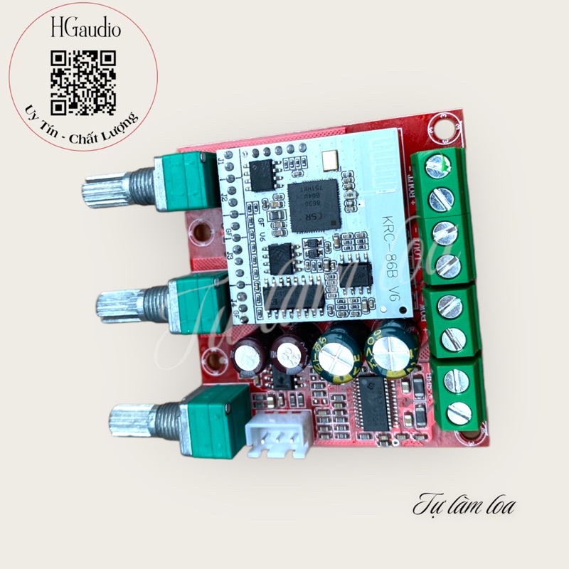 Mạch khuếch đại âm thanh 2.1 TPA3110D2 + Bluetooth KRC-86B