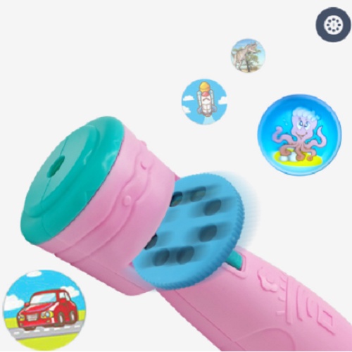 Đồ chơi đèn pin chiếu hình 24 hình - kèm pin - phiên bản to - đẹp - bàn chiếu vẽ cho bé khám phá