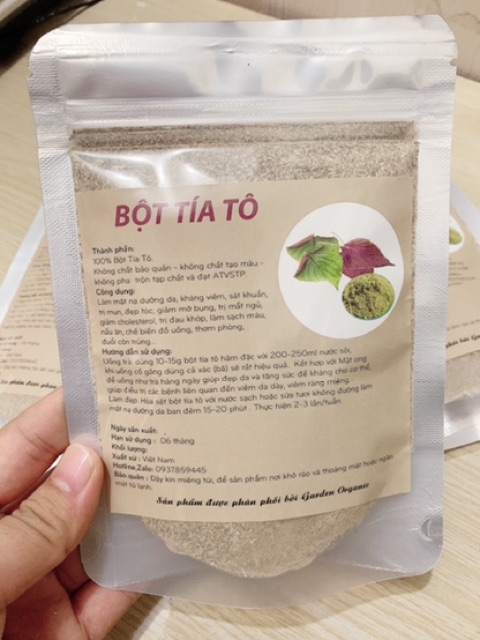 BỘT TÍA TÔ 200gr (100% nguyên chất) UỐNG - LÀM ĐẸP | BigBuy360 - bigbuy360.vn