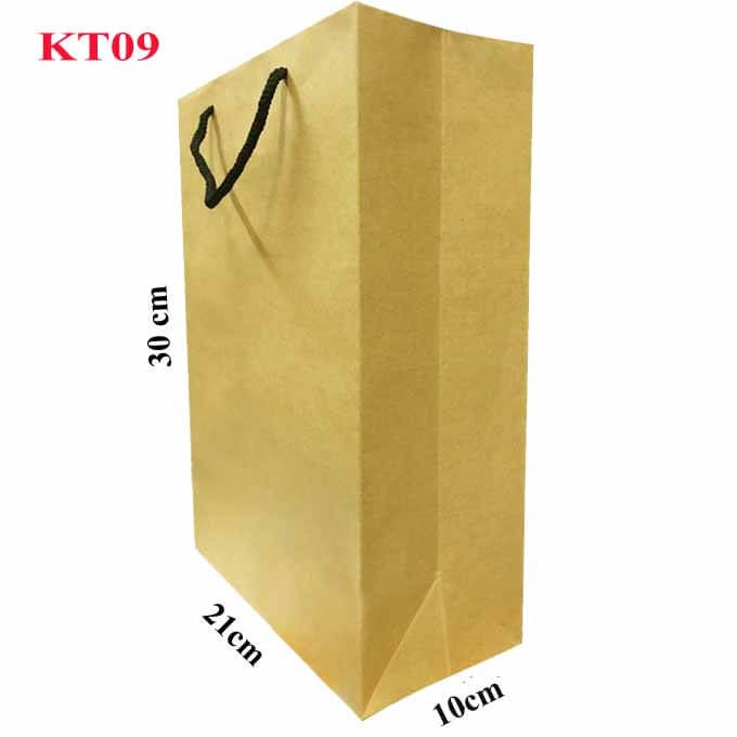 Combo 10 Túi kraft trơn KT09 (KT: 30 x 21 x 10 cm)