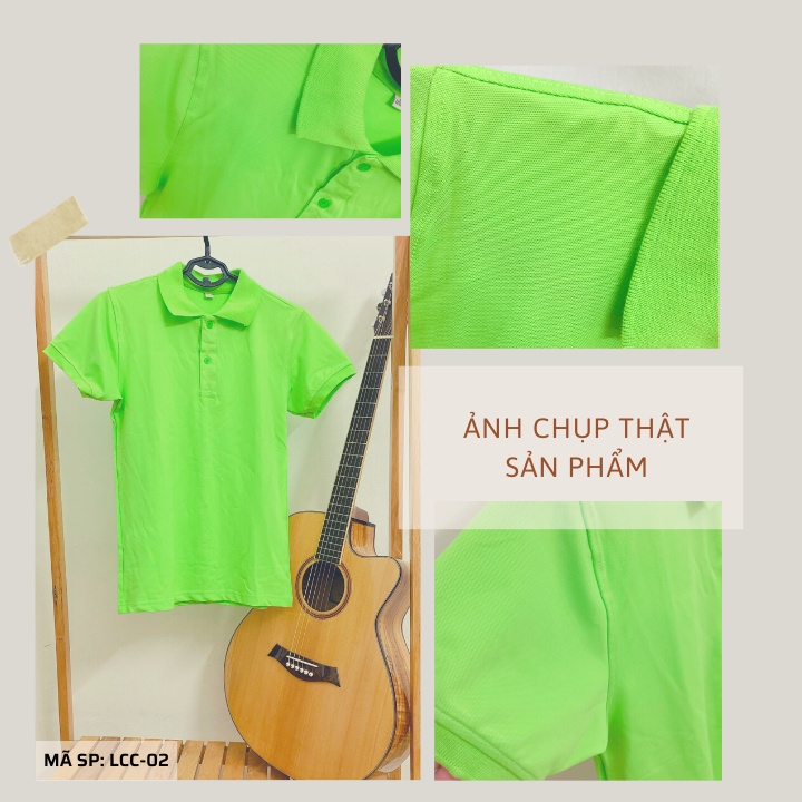 Áo POLO màu XANH CỐM - Áo phông Trơn Nam Nữ,ngắn tay có cổ,vải cao cấp không xù,co dãn 4 chiều. Nhận IN ẤN theo yêu cầu