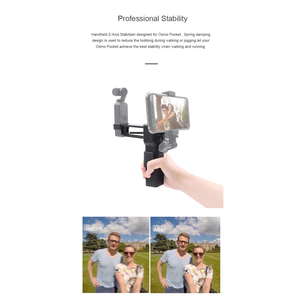 Bộ giảm xóc cầm tay hình chữ Z z-axis cho DJI Osmo Pocket | BigBuy360 - bigbuy360.vn