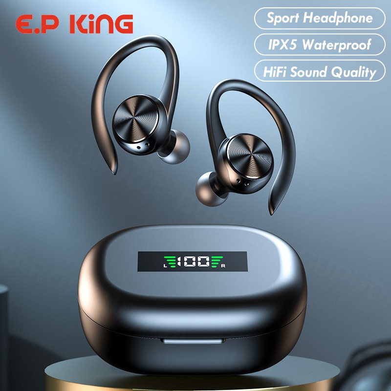 Tai nghe Bluetooth thể thao Tai nghe không dây với Mic IPX5 Âm thanh nổi HiFi chống nước cho điện thoại
