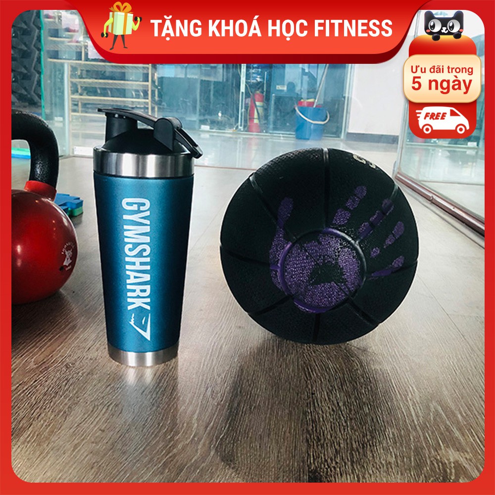 Bình Nước Shaker Tập GYM Inox Gymshark Phiên Bản Cao Cấp 2020