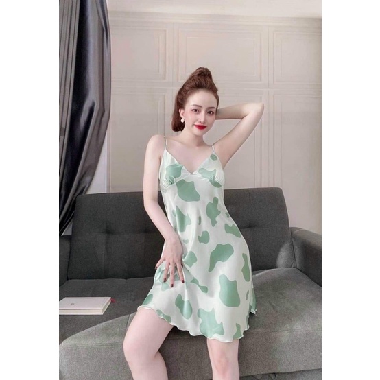 Váy ngủ bò sữa PEYONDEE có mút ngực váy ngủ đẹp cao cấp váy ngủ nữ | BigBuy360 - bigbuy360.vn