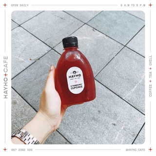 10 Chai Nhựa Pet Sushi 300ml Nắp Đen/ Nắp Bật