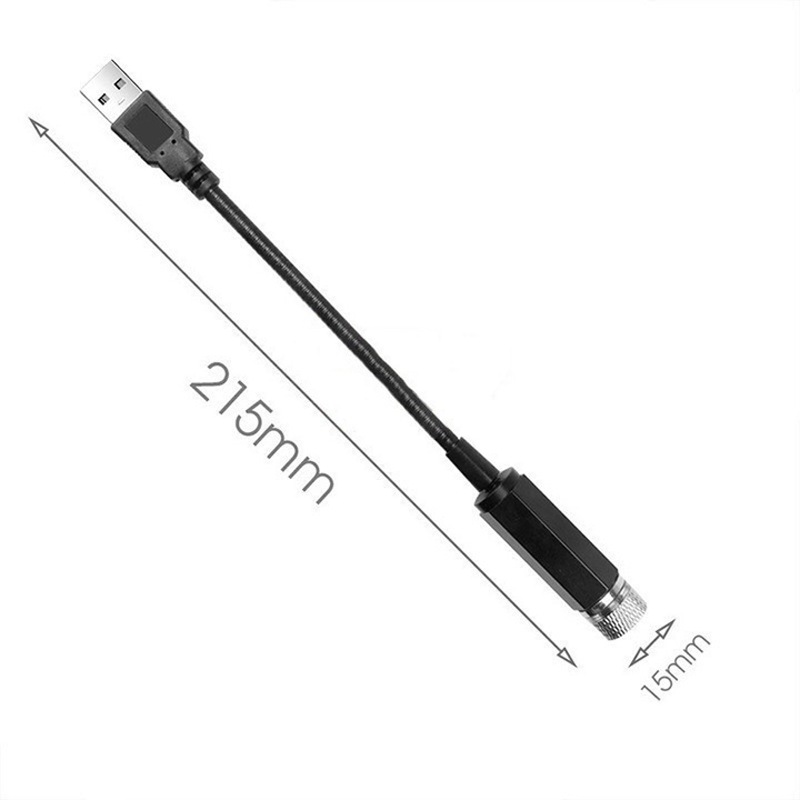 Đèn Led Chiếu Trần Xe Hơi Ô Tô Trần Nhà Cắm USB Tiện Lợi Tạo Bầu Trời Đầy Sao lung linh