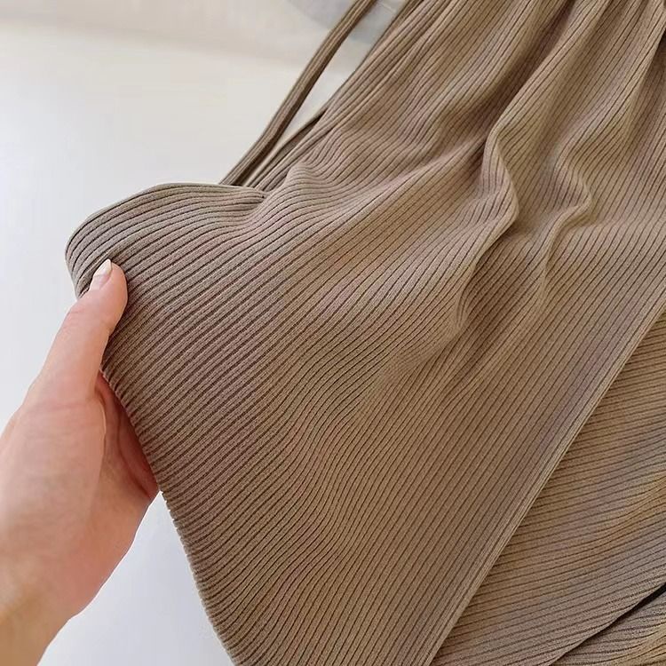 171211 |Bảng Phấn Mắt 2 Màu 2 Màu Thời Trang| Quần Dài Lưng Cao Ống Rộng Kiểu Dây Rút Cá Tính Trẻ Trung