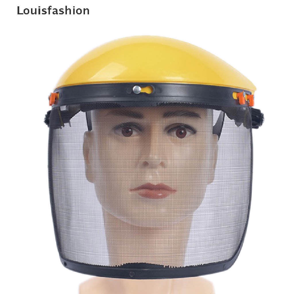 Mũ Bảo Hiểm Louisfashion Kèm Tấm Lưới Che Mặt Bảo Vệ Toàn Diện Cắt Cỏ Sân Vườn