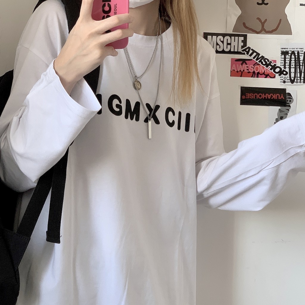 Áo thun tay dài form rộng Yinxx, áo sweater Unisex SW514