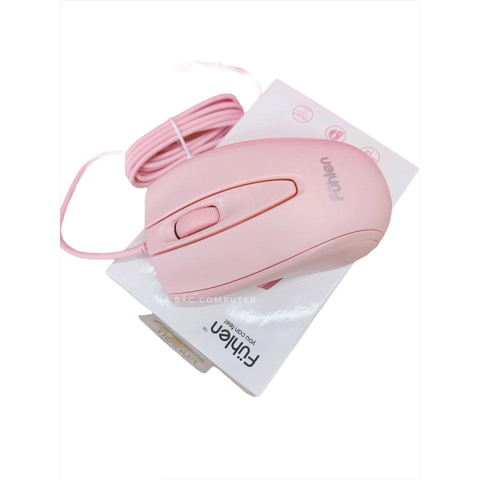 Chuột Gaming Fuhlen L102 Pink - Chuột Máy Tính Có Dây Màu Hồng BH 24 Tháng Chính Hãng