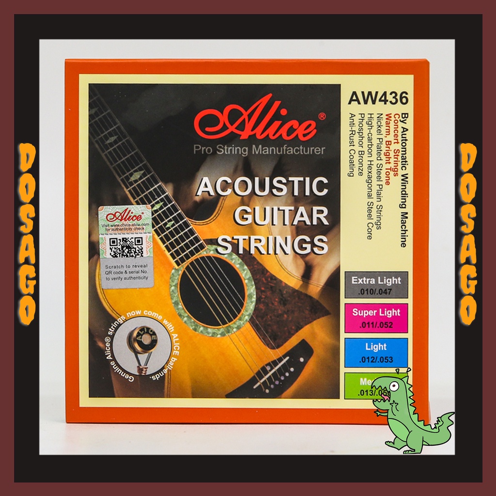 CHÍNH HÃNG - Dây đàn Alice AW436 Acoustic 436