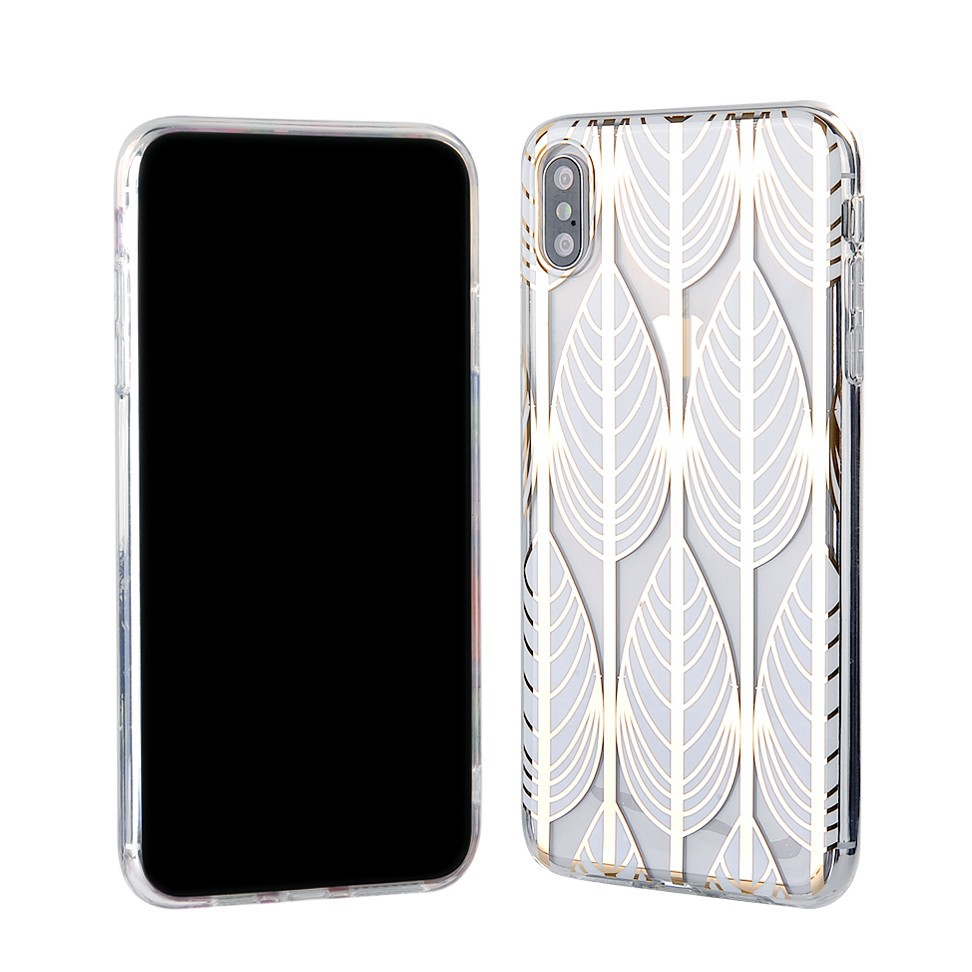 Ốp  6G / 6S , ỐP 7G / 8G , ỐP X / XS , ỐP XS MAX hình lá cách điệu mã 03