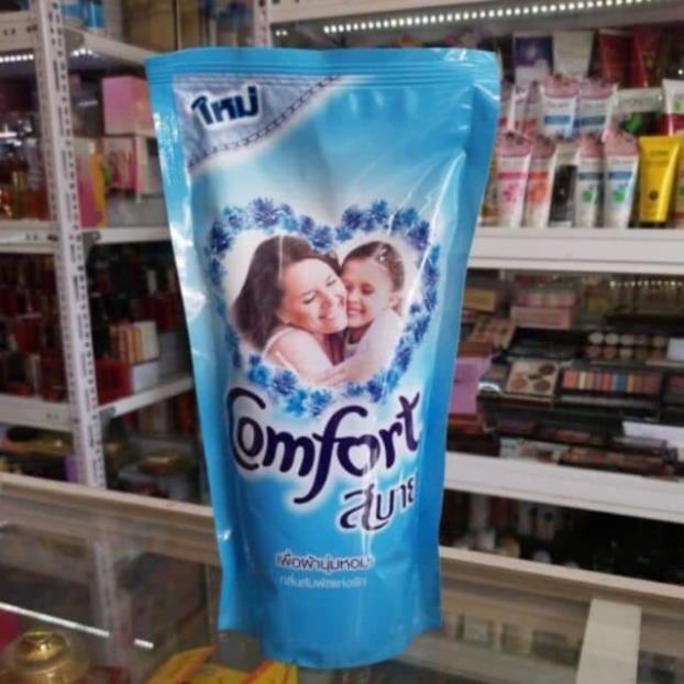 TÚI NƯỚC XẢ VẢI COMFOR THÁI LAN 580ML ( mầu xanh)
