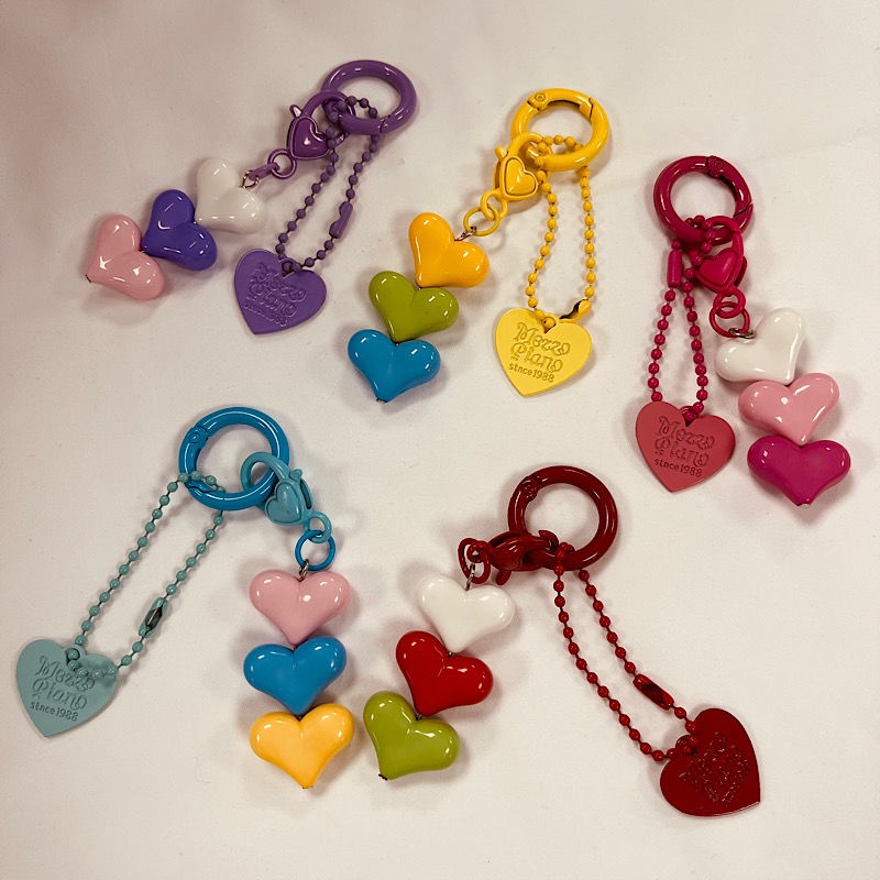 Móc Khóa Hình Trái Tim Phong Cách Hàn Quốc Dành Cho Nam Nữ