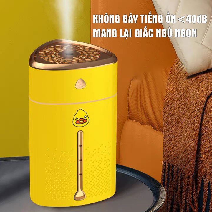 Máy phun sương tạo ẩm không khí Vịt Vàng Joyoung Line Friends, có đèn Led đa sắc, dung tích 1000ml - Bảo hành 12 tháng