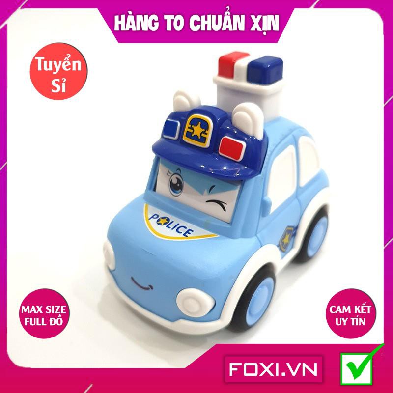 Xe đồ chơi cảnh sát police FOXI màu hồng và màu xanh siêu Đồ chơi trong nhà dễ thương cho các bé