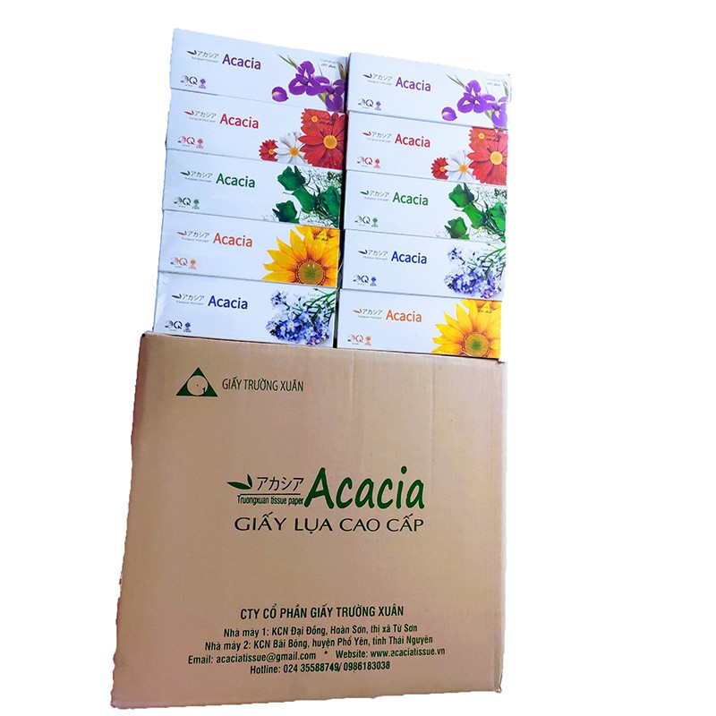 Giấy rút Acacia 180 tờ 2 lớp hàng Việt nam cao cấp