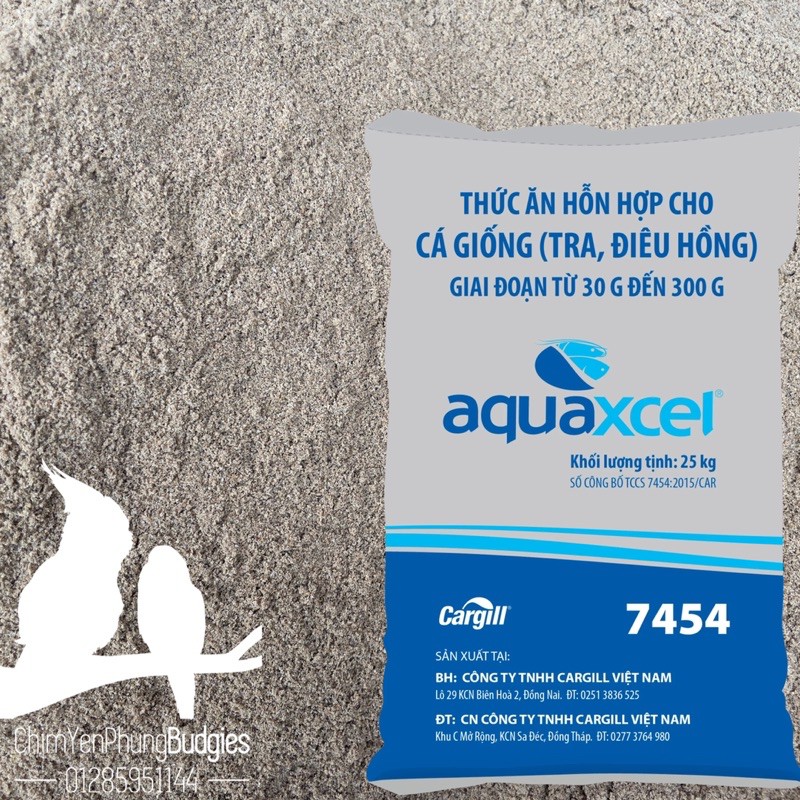 1KG | Cám cá cargill 7454 xay sẵn 30% đạm cho cá ăn hoặc dùng câu cá,tra,điêu hồng