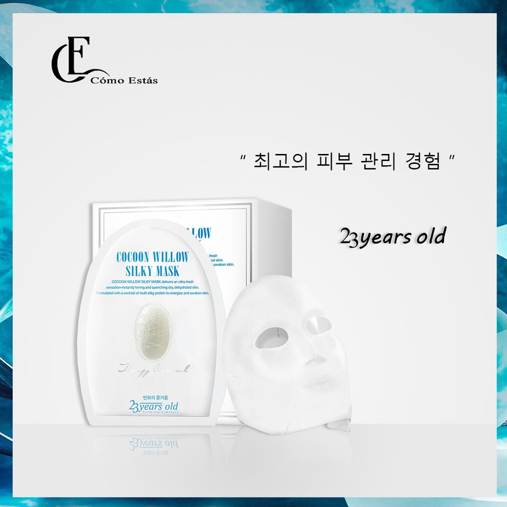 Mặt nạ kén tằm Cocoon Willow Silky Mask hàng Hàn Quốc chính hãng 23 years old mask